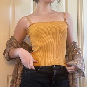 Yellow YesStyle ribbed tank top
